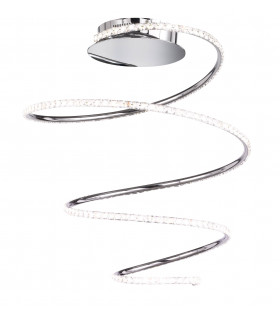 Lampada da soffitto SOLLER cromata 1 lampadina a LED