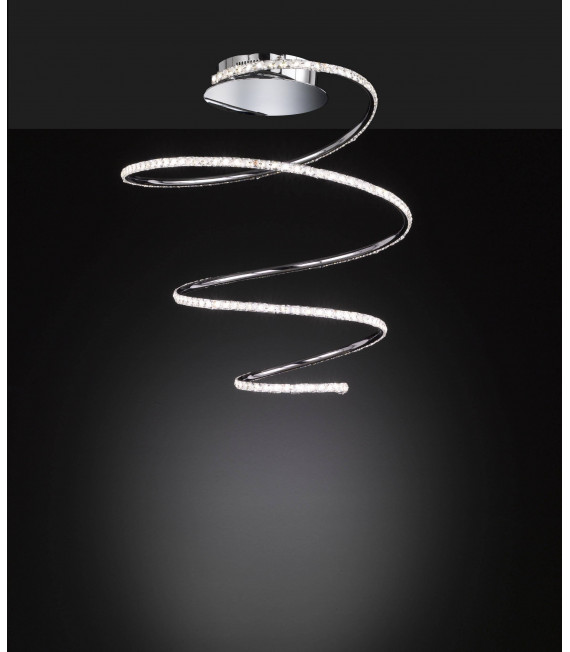 Lampada da soffitto SOLLER cromata 1 lampadina a LED