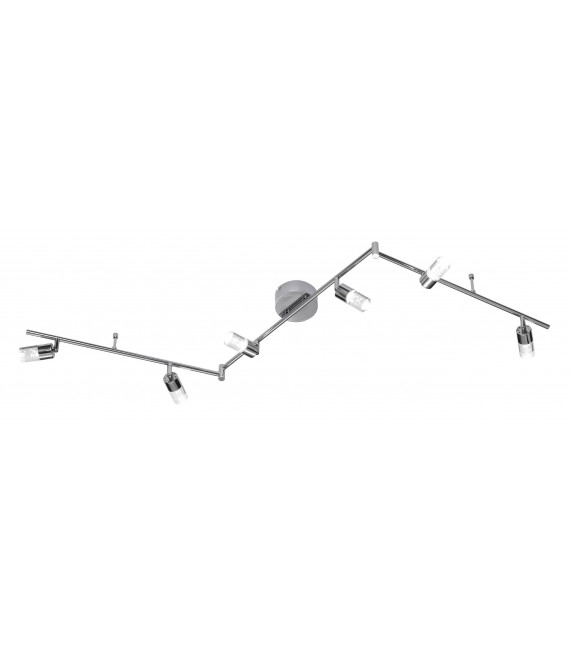 LUGO cromo spot 6 bombillas LED