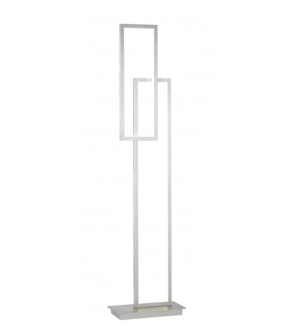 Lampada da terra VISO nichel opaco 1 lampadina a LED