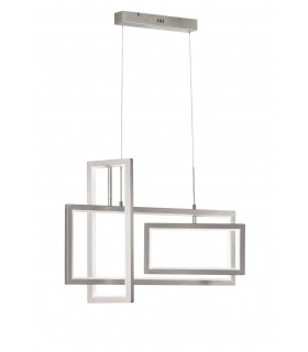 Lampada a sospensione VISO nichel opaco 1 lampadina a LED