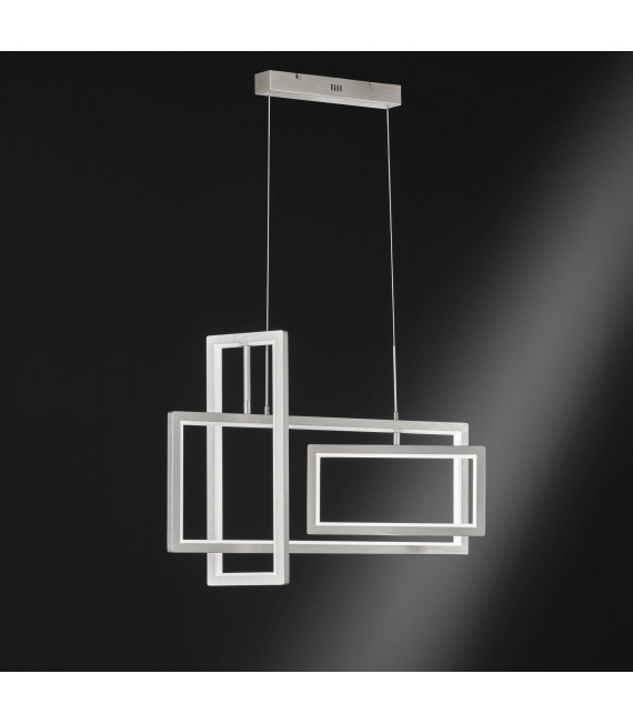 VISO lámpara colgante níquel mate 1 bombilla LED
