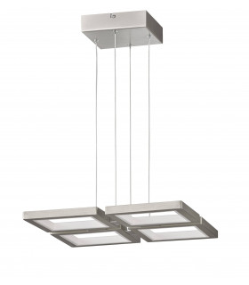 VISO lámpara colgante níquel mate 1 bombilla LED