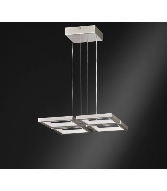 VISO lámpara colgante níquel mate 1 bombilla LED