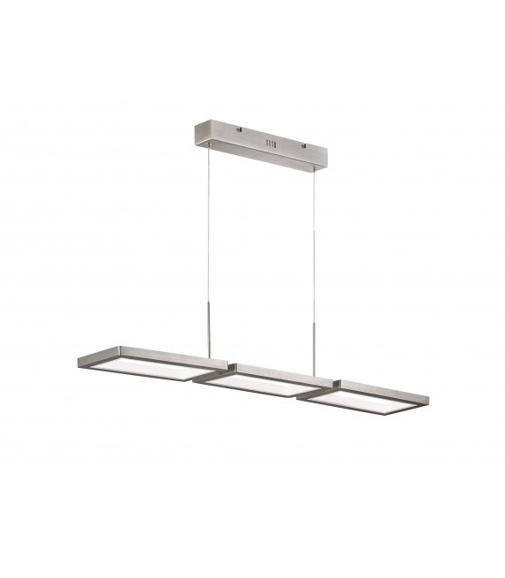 Lampada a sospensione VISO nichel opaco 1 lampadina a LED