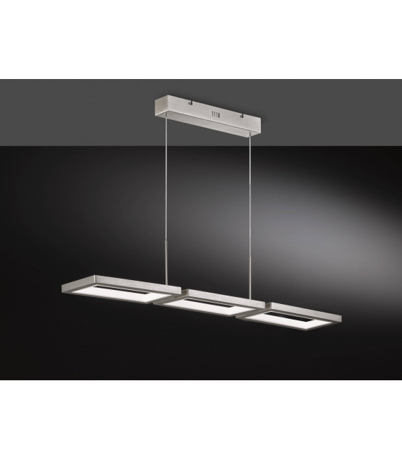 VISO lámpara colgante níquel mate 1 bombilla LED