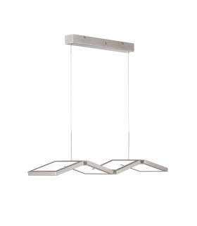 Lampada a sospensione VISO nichel opaco 1 lampadina a LED