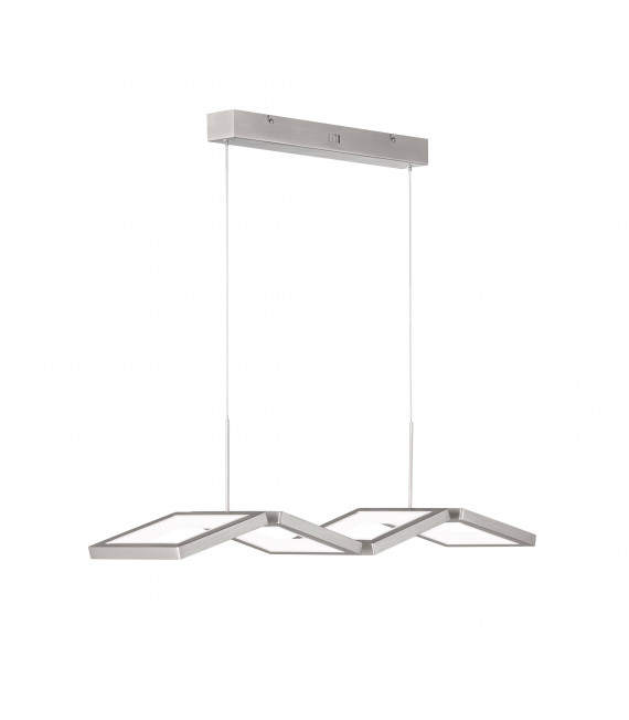 Lampada a sospensione VISO nichel opaco 1 lampadina a LED