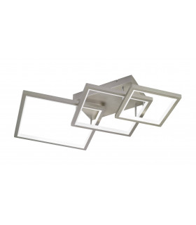 VISO Plafón níquel mate 1 bombilla LED