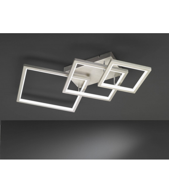 Plafoniera VISO nichel opaco 1 lampadina a LED