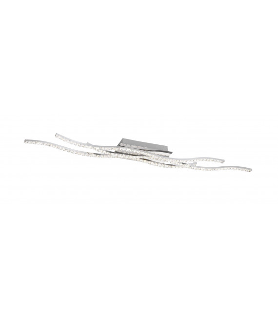 KANSAS Lámpara de techo cromada 1 bombilla LED