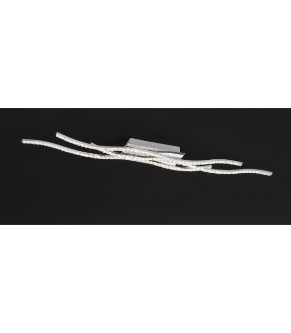 KANSAS Chrom Deckenleuchte 1 LED-Lampe