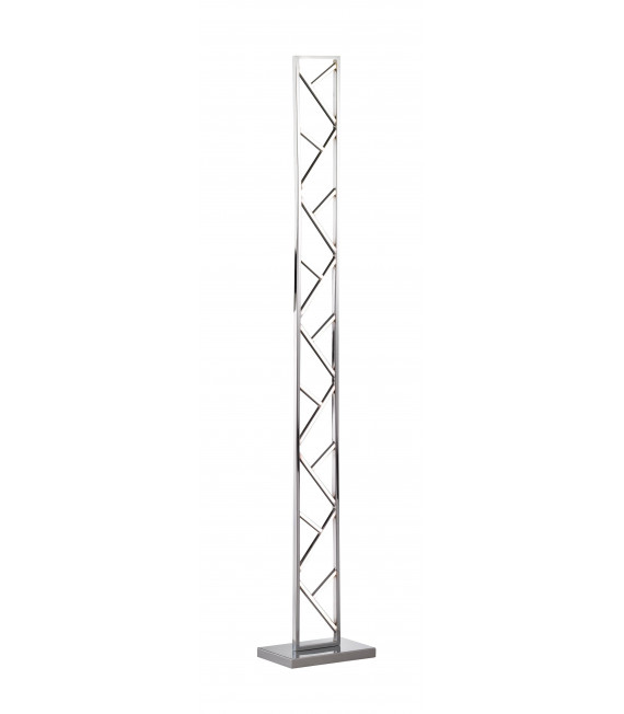 Lampada da terra FOX nichel opaco 1 lampadina a LED