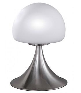 Lampada da tavolo BARNEY nichel opaco 1 lampadina