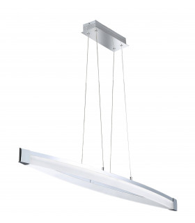 VANNES lampada a sospensione cromata 1 lampadina a LED