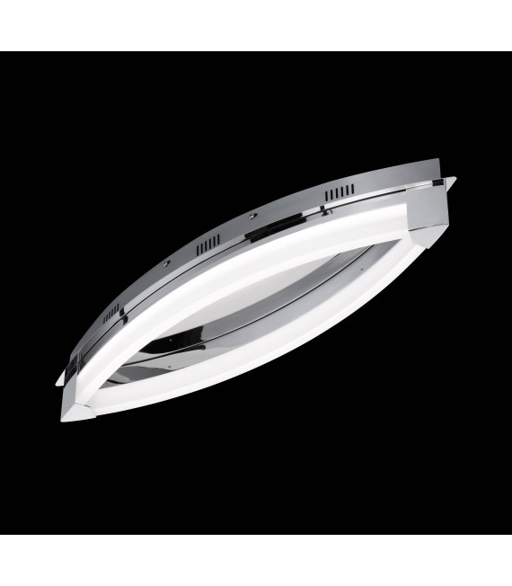 Lámpara de techo cromada VANNES con 1 bombilla LED
