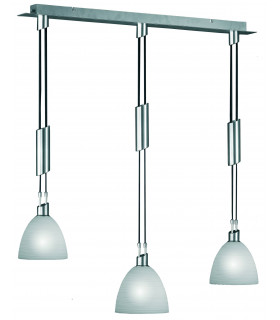 Lampadario SAVANNAH nichel opaco 3 lampadine