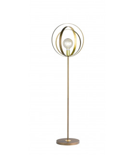 Lampada da terra marrone Cordoba 1 lampadina