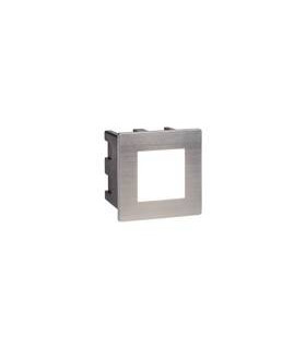 Lampada da parete Caviglia, fusione di alluminio e policarbonato, grigio, 9 cm