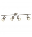 plafonnier ventilateur vintage 2 ampoules e27 max 60w brun patiné