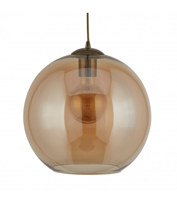 plafonnier ventilateur vintage 2 ampoules e27 max 60w brun patiné