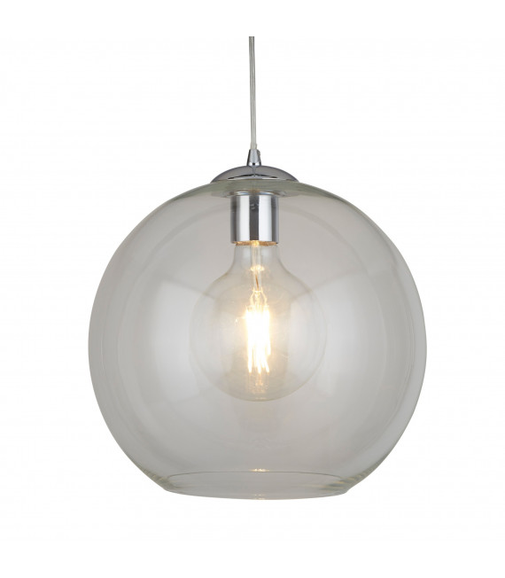 Kugeln Pendelleuchte, Braunglas, 30 cm