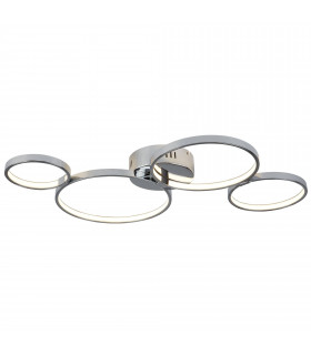 Plafoniera Minnie, cromata, 3 lampadine