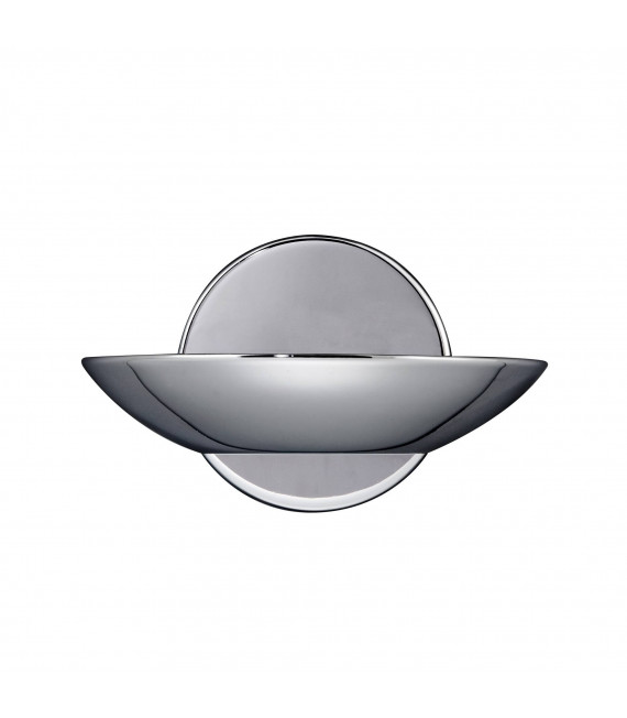 Lampada da parete, ottone antico e vetro