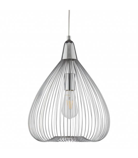 Suspension 50 cm Avalon, rotin blanc