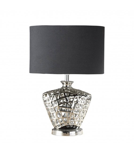 Lampada Brookside, in ceramica, con paralume