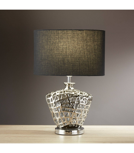 Lampada Brookside, in ceramica, con paralume