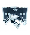 plafonnier ventilateur vintage 2 ampoules e27 max 60w brun patiné