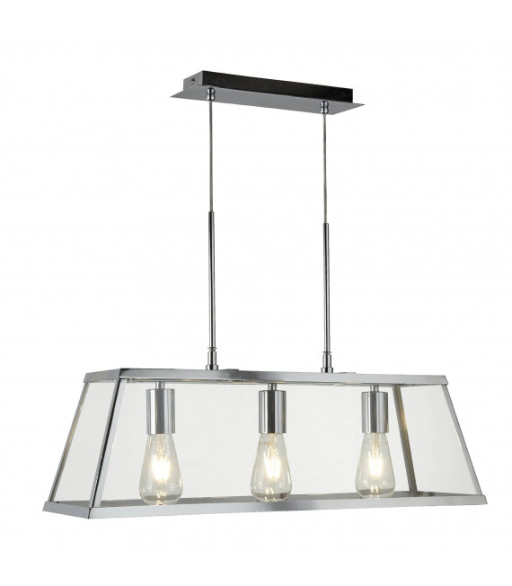Voyager 65 cm Pendelleuchte, schwarz, aus Glas
