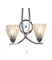plafonnier ventilateur vintage 2 ampoules e27 max 60w brun patiné