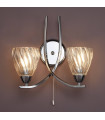 plafonnier ventilateur vintage 2 ampoules e27 max 60w brun patiné