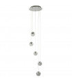 Suspension Marbles, chrome et verre, 1 ampoule