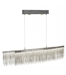 Lampada da parete Memphis, argento satinato