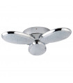 plafonnier ventilateur vintage 2 ampoules e27 max 60w brun patiné