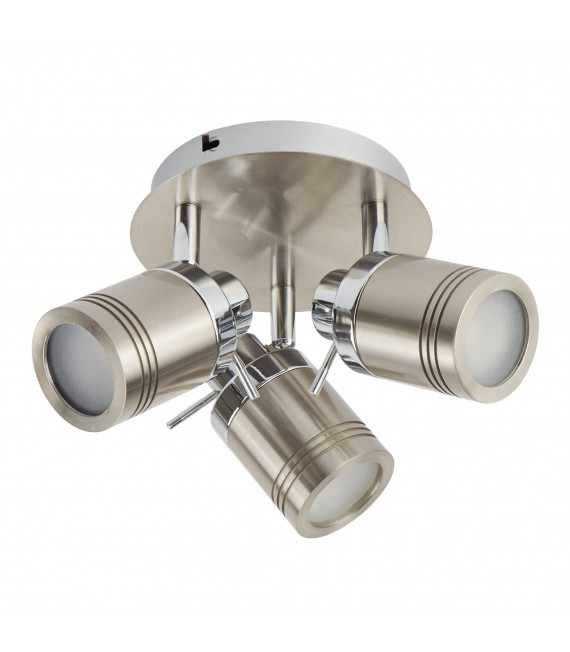 Lampada da soffitto Samson, ottone antico, 3 lampadine
