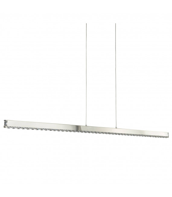 Applique Clover, en chrome et cristal