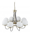 plafonnier ventilateur vintage 2 ampoules e27 max 60w brun patiné