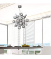 plafonnier ventilateur vintage 2 ampoules e27 max 60w brun patiné
