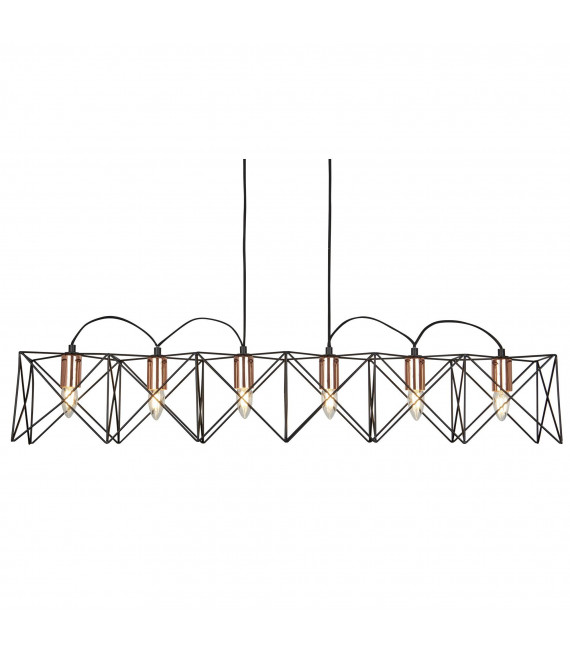 plafonnier ventilateur vintage 2 ampoules e27 max 60w brun patiné
