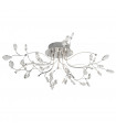 Suspension 78 cm Wisteria, en chrome et cristal