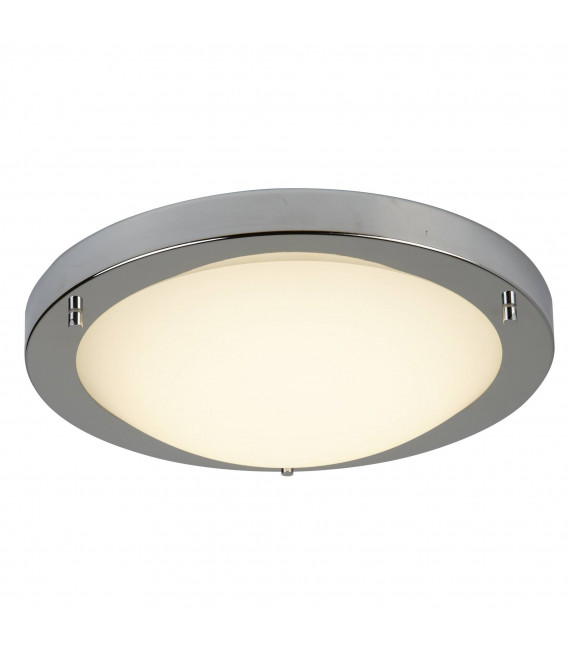 Plafoniera 31 cm Led Flush, in cromo e vetro