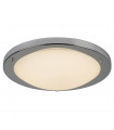 Plafonnier 31 cm Led Flush, en chrome et verre