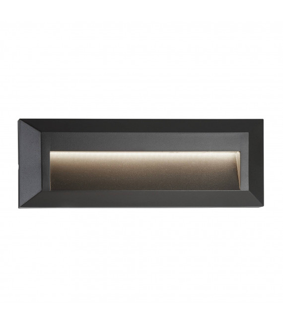 Lámpara de pared Tobillo, fundición de aluminio y vidrio opal, gris, 9 cm.