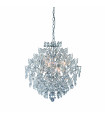 ROSENDAL crystal ceiling light chrome 6 bulbs