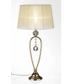 Lampe de table en cristal CHRISTINEHOF dorée 1 ampoule