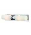 NORRSUNDET chrome bathroom wall light 2 bulbs